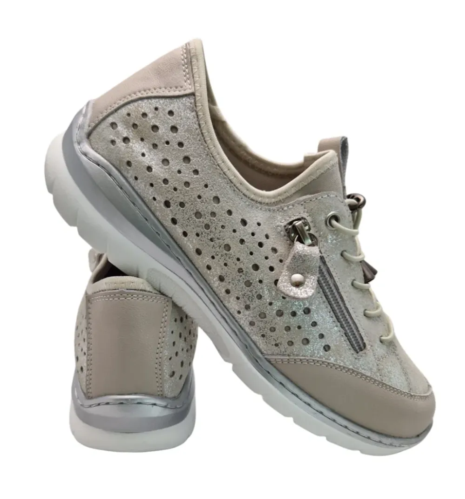 PÓŁBUTY DAMSKIE ESTETIC EV8453 SREBRMY - zdjęcie 7