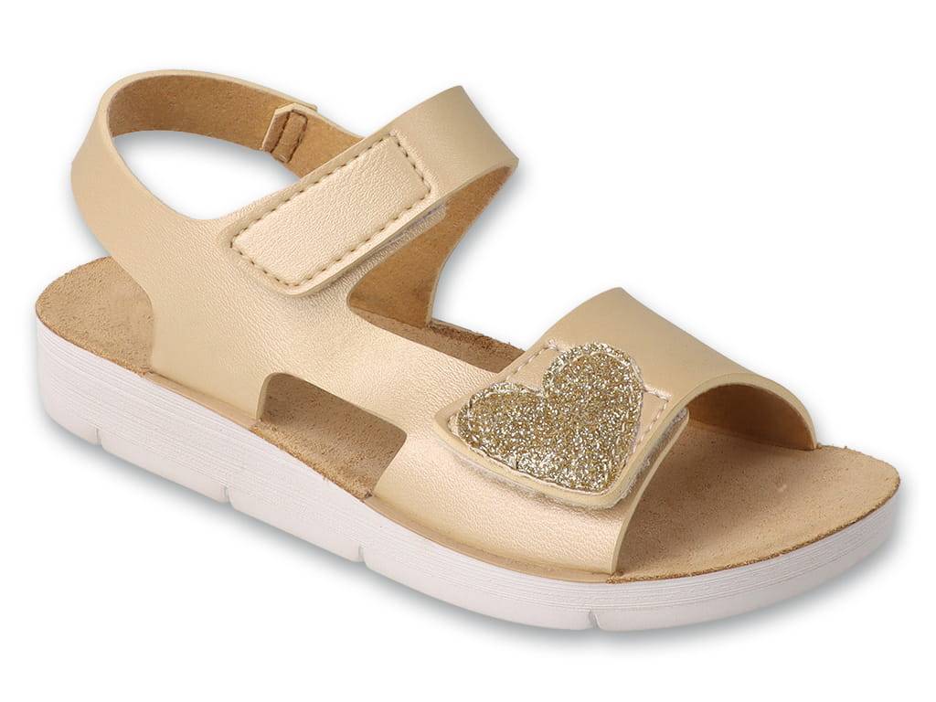 SANDAŁKI DZIEWCZĘCE BEFADO 068Y008 ( ZŁOTY )