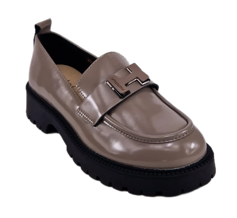 SKÓRZANE LOAFERSY ESTETIC 62187 LAKIER SKÓRA - zdjęcie 2