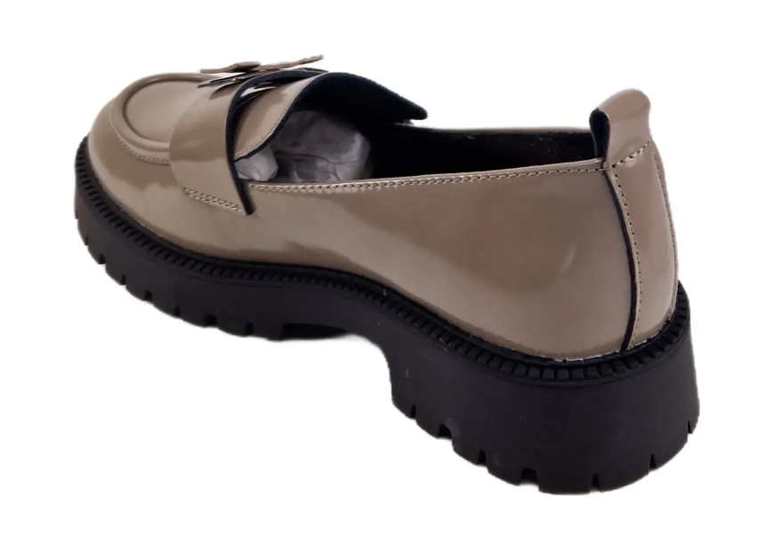 SKÓRZANE LOAFERSY ESTETIC 62187 LAKIER SKÓRA - zdjęcie 3